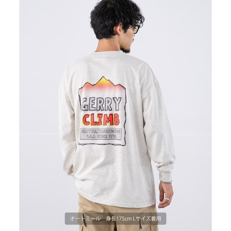 長袖Tシャツ メンズ GERRY ジェリー 別注プリント ロンT カットソー バックプリント ワンポイントプリント アウトドア ストリート アメカジ | GERRY | 11