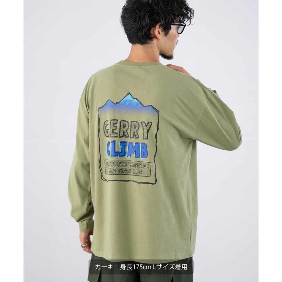 長袖Tシャツ メンズ GERRY ジェリー 別注プリント ロンT カットソー バックプリント ワンポイントプリント アウトドア ストリート アメカジ | GERRY | 15