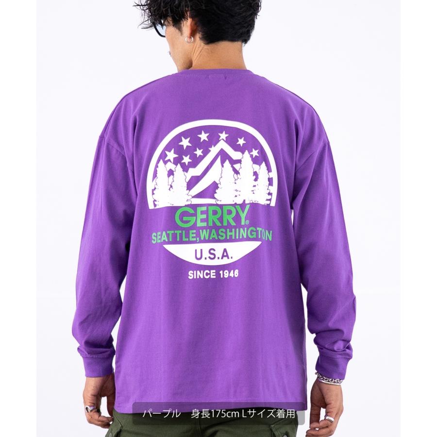 長袖Tシャツ メンズ GERRY ジェリー 別注プリント ロンT カットソー バックプリント ワンポイントプリント アウトドア ストリート アメカジ | GERRY | 17
