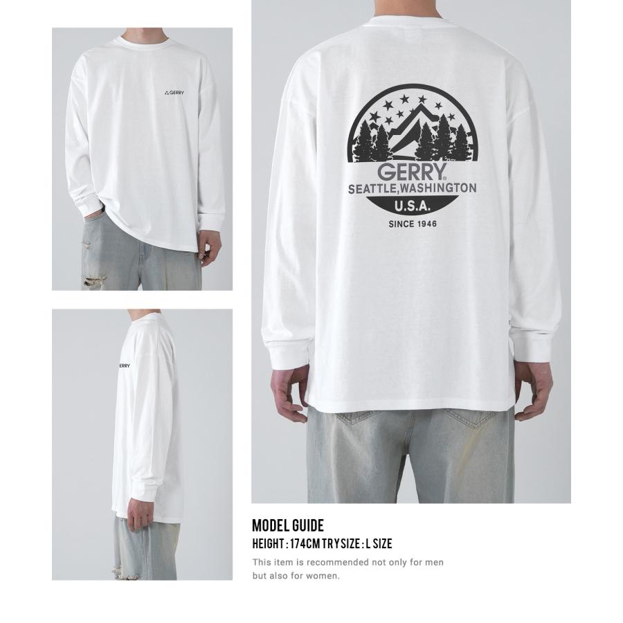 長袖Tシャツ メンズ GERRY ジェリー 別注プリント ロンT カットソー バックプリント ワンポイントプリント アウトドア ストリート アメカジ | GERRY | 19