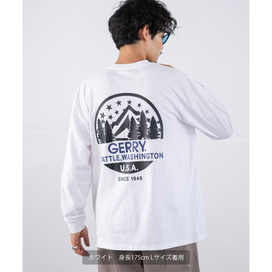 長袖Tシャツ メンズ GERRY ジェリー 別注プリント ロンT カットソー バックプリント ワンポイントプリント アウトドア ストリート アメカジ | GERRY | 07
