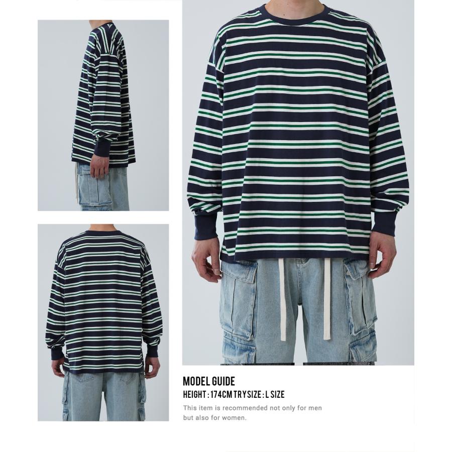 Props Store マルチストライプ ボーダー ロンT XL 長袖Tシャツ BLOG-PROPS-STORE : Multi Striped L.S T/Eddie Bauer(Anx)