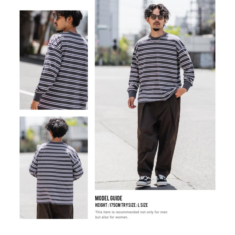 improves（インプローブス） 長袖Tシャツ メンズ マルチボーダー