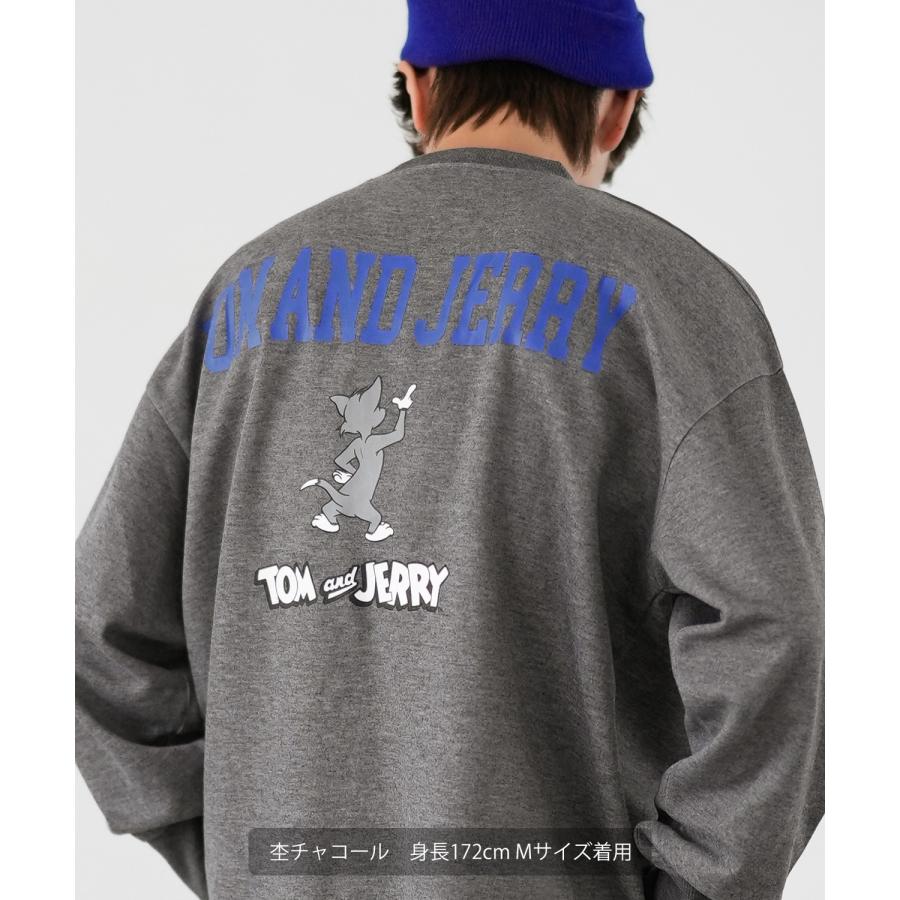 トレーナー メンズ TOM&JERRY トムとジェリー プリント ダンボールレーナー 大きめ アメカジ カジュアル スケーター ストリート 古着MIX 韓国 | improves | 15