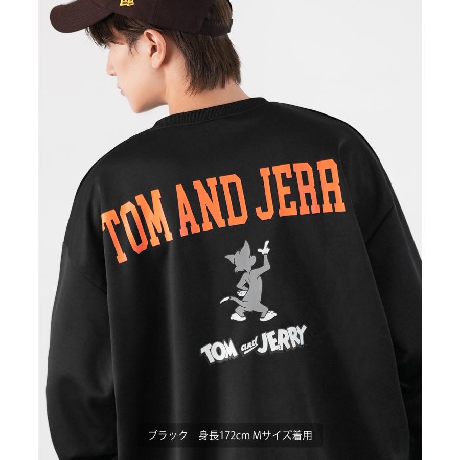 トレーナー メンズ TOM&JERRY トムとジェリー プリント ダンボールレーナー 大きめ アメカジ カジュアル スケーター ストリート 古着MIX 韓国 | improves | 19