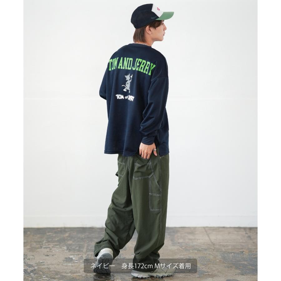 トレーナー メンズ TOM&JERRY トムとジェリー プリント ダンボールレーナー 大きめ アメカジ カジュアル スケーター ストリート 古着MIX 韓国 | improves | 08