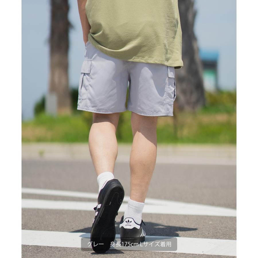 ショートパンツ メンズ ポリタフタ カーゴパンツ ハーフパンツ ショーツ スイミングショーツ 水着 アメカジ カジュアル サーフ サーファー ストリート 西海岸 | improves | 15