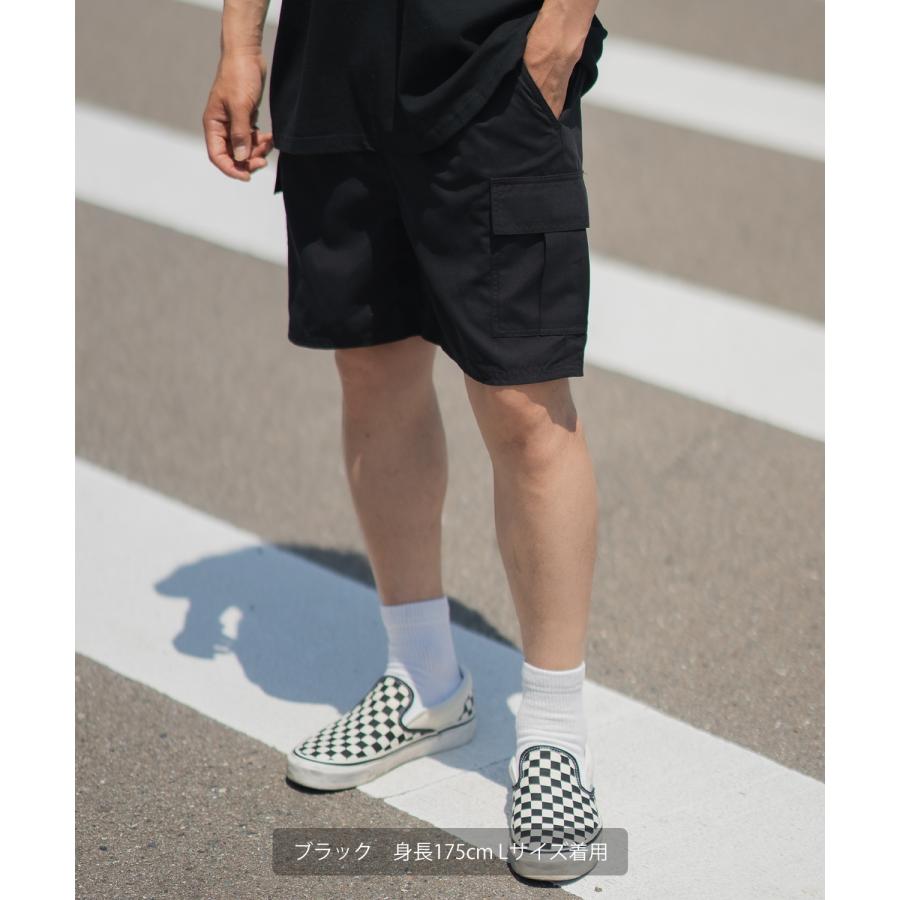 ショートパンツ メンズ ポリタフタ カーゴパンツ ハーフパンツ ショーツ スイミングショーツ 水着 アメカジ カジュアル サーフ サーファー ストリート 西海岸 | improves | 09