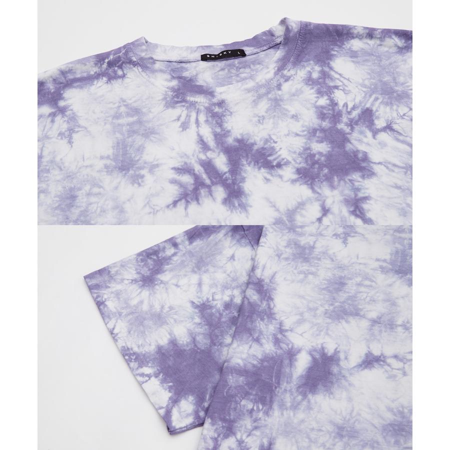 半袖Tシャツ メンズ タイダイ柄 カットソー クルーネック オーバーサイズ 大きいサイズ ゆったり カジュアル ストリート スケーター 韓国 | improves | 21