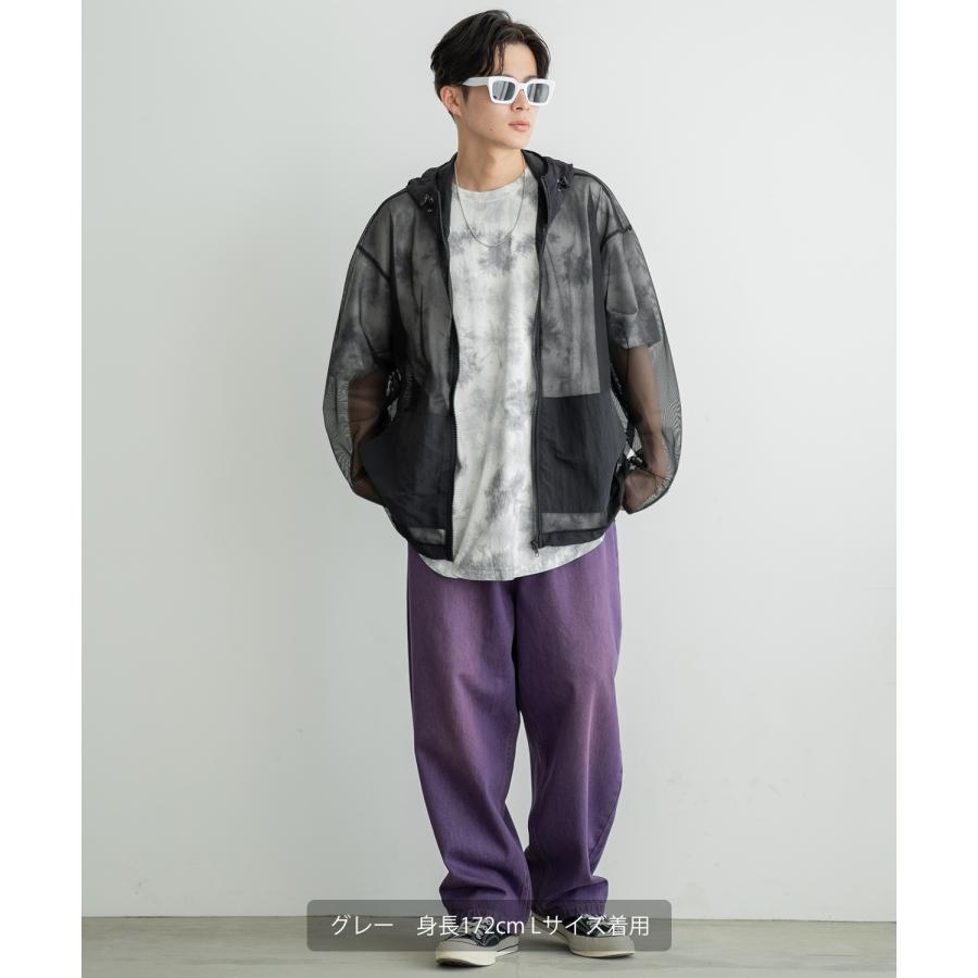 半袖Tシャツ メンズ タイダイ柄 カットソー クルーネック オーバーサイズ 大きいサイズ ゆったり カジュアル ストリート スケーター 韓国 | improves | 08