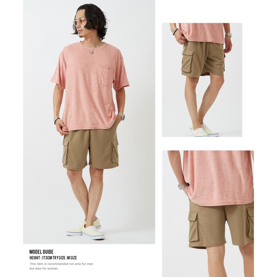 ショートパンツ メンズ レディース ネオンカラー ダンボール素材 カーゴパンツ 膝上丈 ハーフパンツ 総柄 アメカジ カジュアル サーフ ストリート 西海岸 | improves | 22