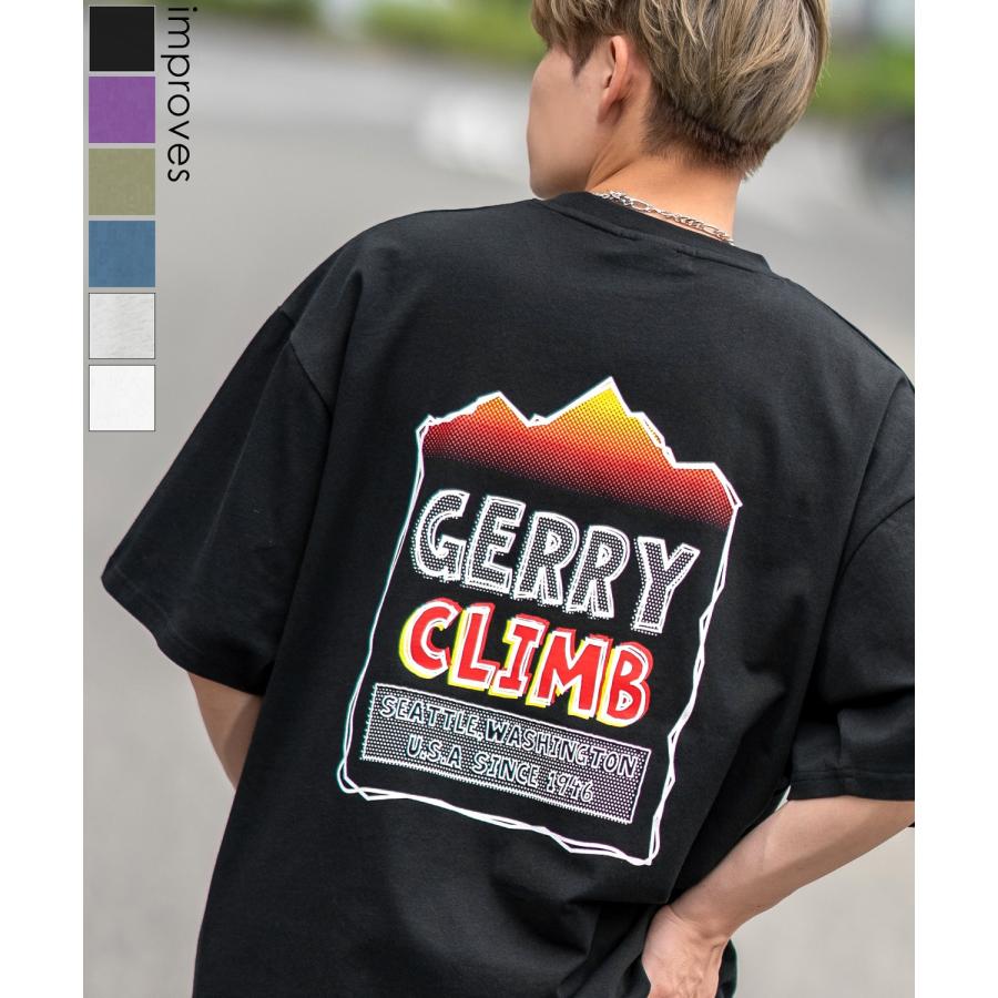 半袖Tシャツ メンズ GERRY ジェリー 別注プリント カットソー バックプリント ワンポイントプリント アウトドア ストリート アメカジ | GERRY