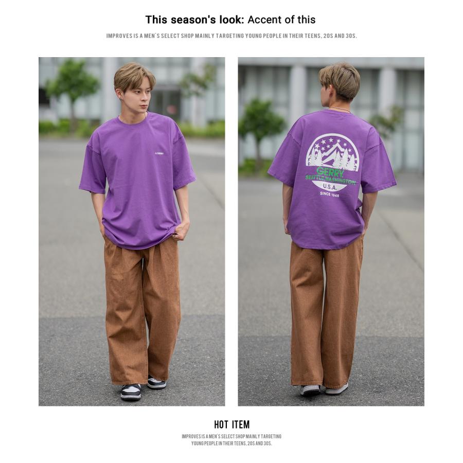 半袖Tシャツ メンズ GERRY ジェリー 別注プリント カットソー バックプリント ワンポイントプリント アウトドア ストリート アメカジ | GERRY | 24