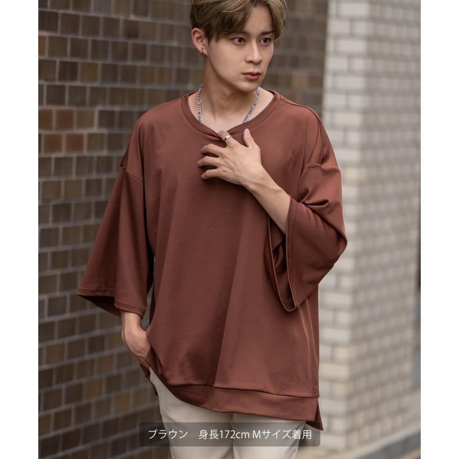 半袖Tシャツ メンズ  ビッグシルエット ポンチ素材 カットソー ゆったり 大きいサイズ アメカジ カジュアル シンプル 大人カジュアル ベーシック ストリート | improves | 16