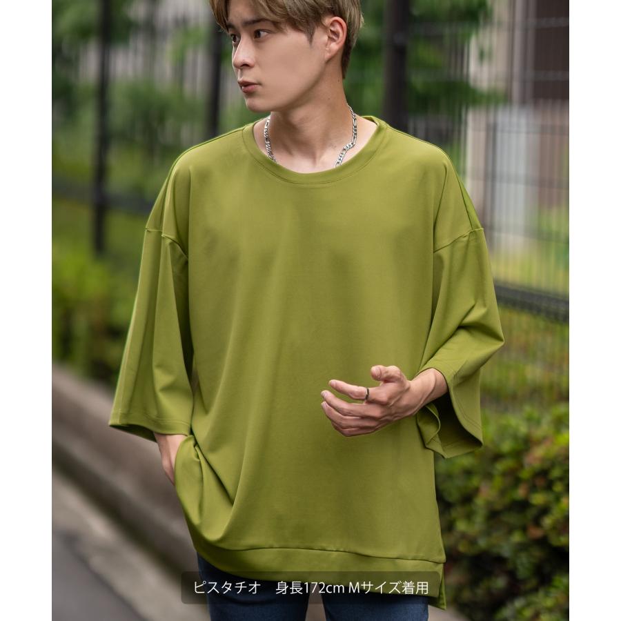 半袖Tシャツ メンズ  ビッグシルエット ポンチ素材 カットソー ゆったり 大きいサイズ アメカジ カジュアル シンプル 大人カジュアル ベーシック ストリート | improves | 19