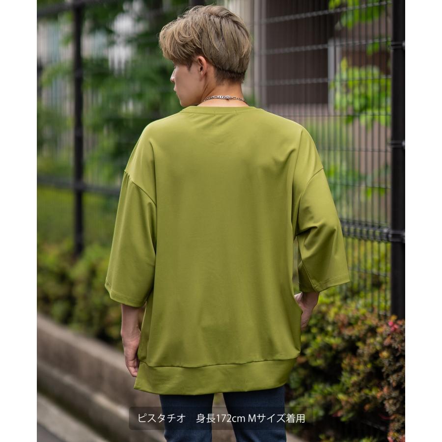 半袖Tシャツ メンズ  ビッグシルエット ポンチ素材 カットソー ゆったり 大きいサイズ アメカジ カジュアル シンプル 大人カジュアル ベーシック ストリート | improves | 20