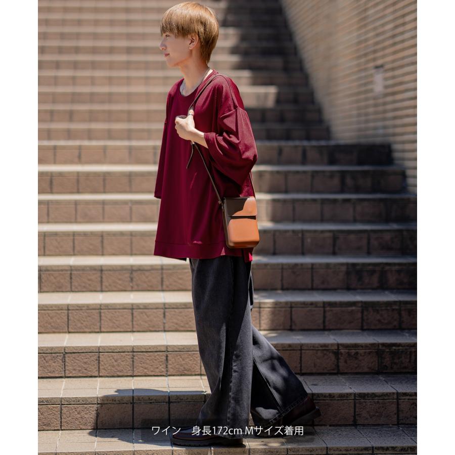 半袖Tシャツ メンズ  ビッグシルエット ポンチ素材 カットソー ゆったり 大きいサイズ アメカジ カジュアル シンプル 大人カジュアル ベーシック ストリート | improves | 13