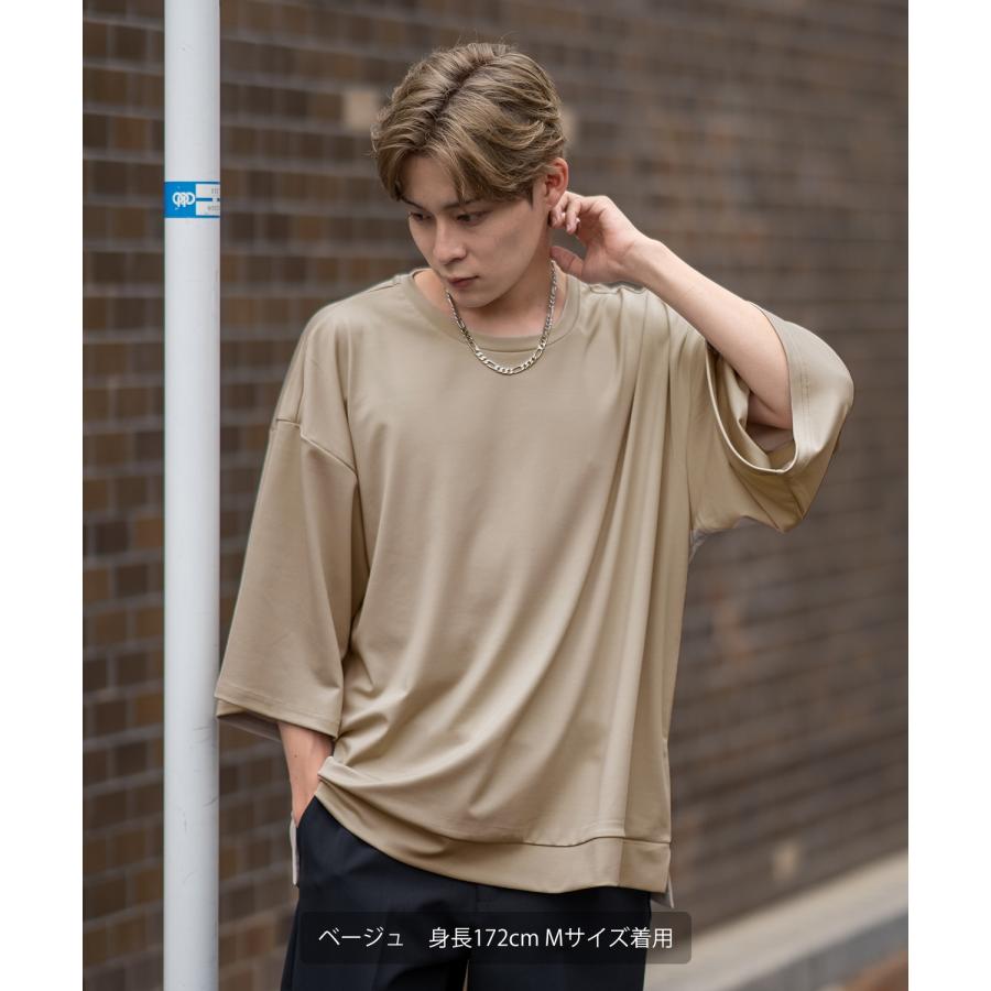 半袖Tシャツ メンズ  ビッグシルエット ポンチ素材 カットソー ゆったり 大きいサイズ アメカジ カジュアル シンプル 大人カジュアル ベーシック ストリート | improves | 14