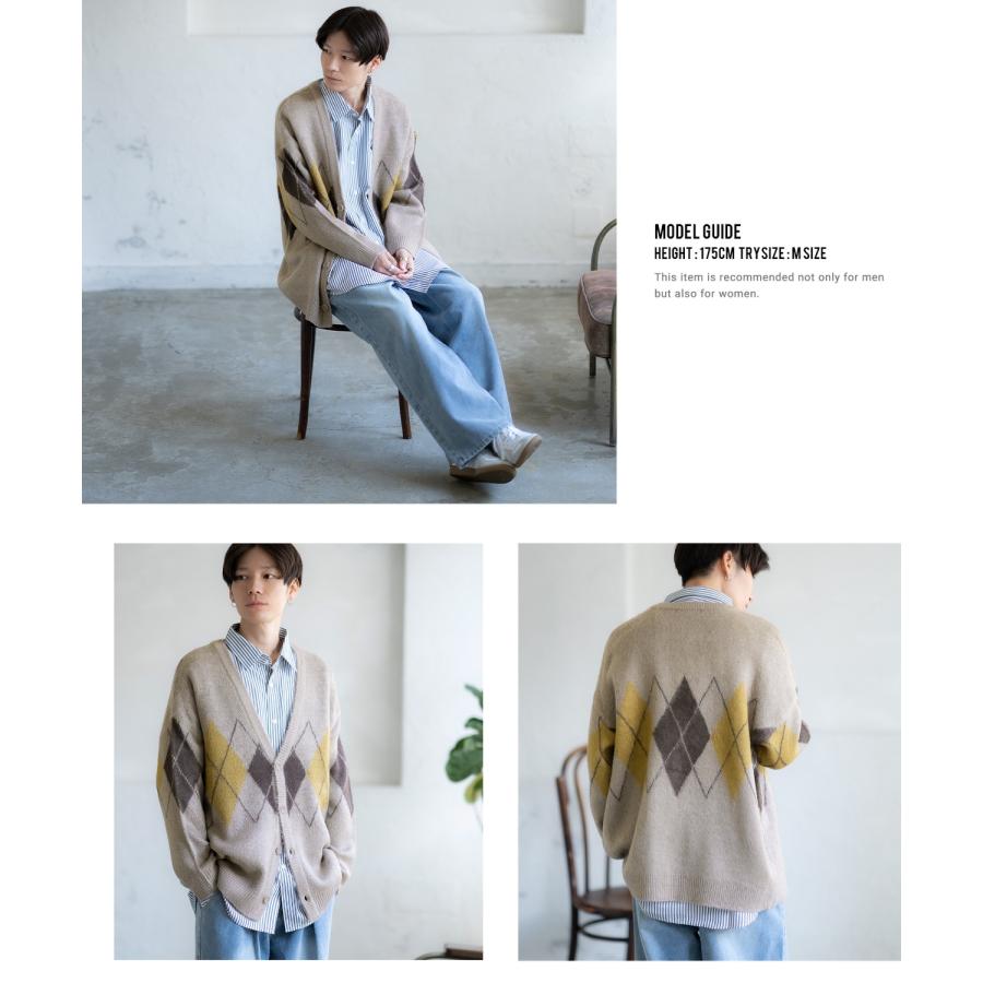 カーディガン メンズ モヘアタッチ Vネックニット 無地 チェック ヒョウ柄 迷彩 総柄 アメカジ カジュアル シンプル ストリート スケーター 韓国 | improves | 27