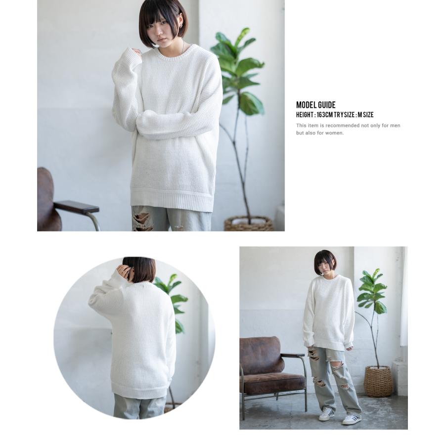 セーター メンズ ラーベン編み コットンニット クルーネックニット 無地 ボーダー 総柄 アメカジ カジュアル シンプル ストリート スケーター 韓国ファッション | improves | 26