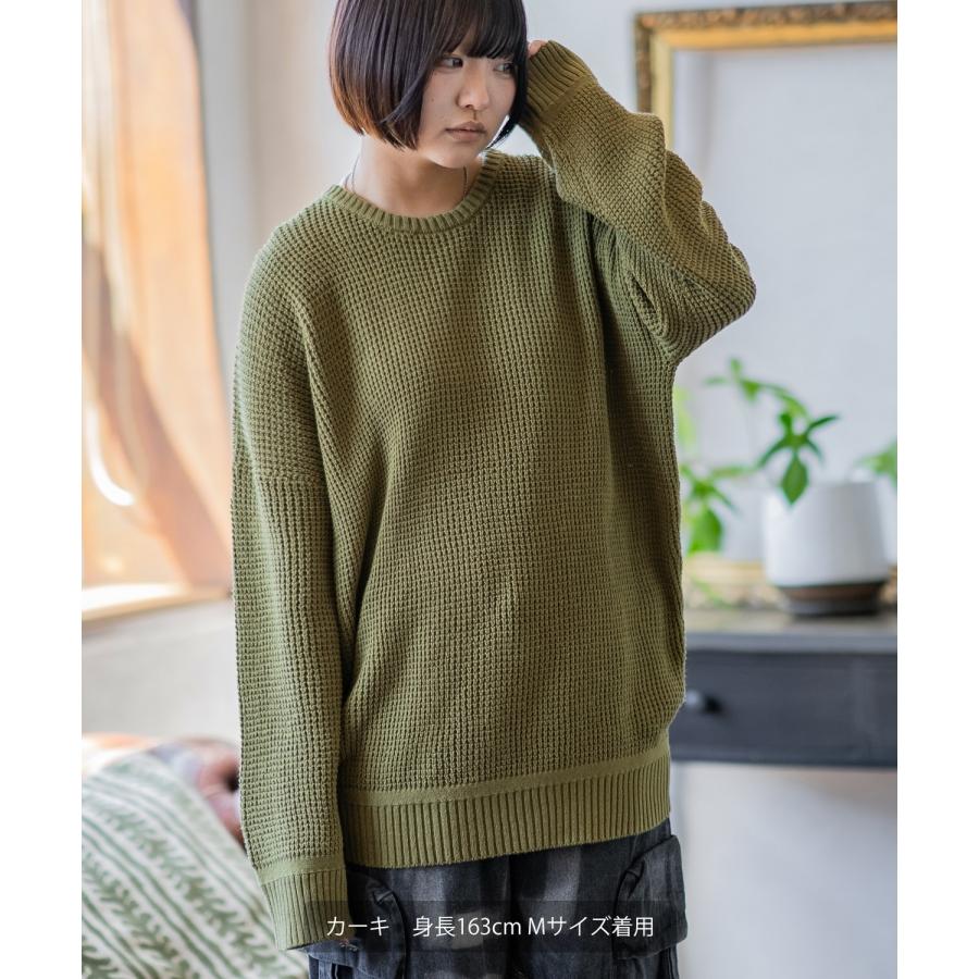 セーター メンズ ラーベン編み コットンニット クルーネックニット 無地 ボーダー 総柄 アメカジ カジュアル シンプル ストリート スケーター 韓国ファッション | improves | 15