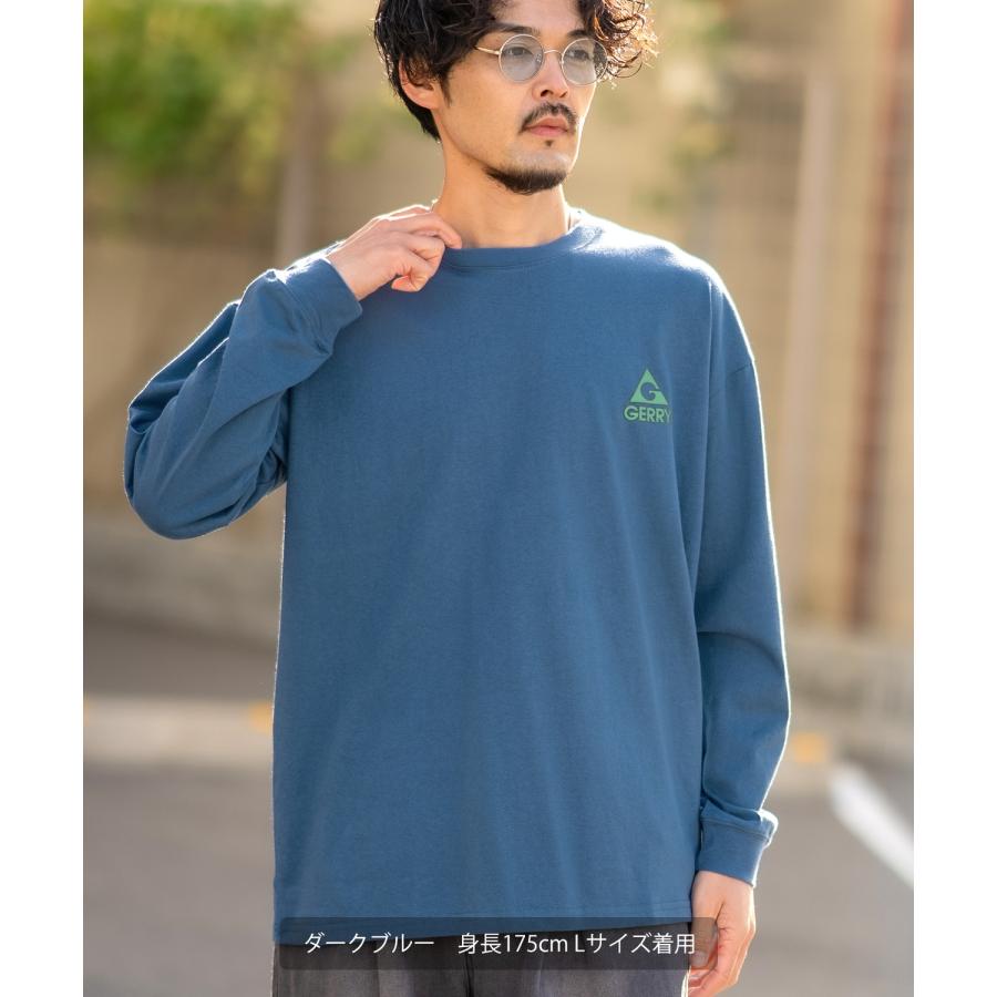 長袖Tシャツ メンズ GERRY ジェリー 別注プリント ロンT カットソー バックプリント ボックスロゴ アウトドア ストリート アメカジ 古着MIX ホワイト ブラック | GERRY | 21