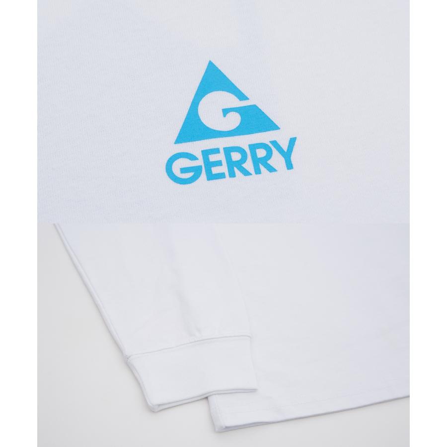 長袖Tシャツ メンズ GERRY ジェリー 別注プリント ロンT カットソー バックプリント ボックスロゴ アウトドア ストリート アメカジ 古着MIX ホワイト ブラック | GERRY | 23