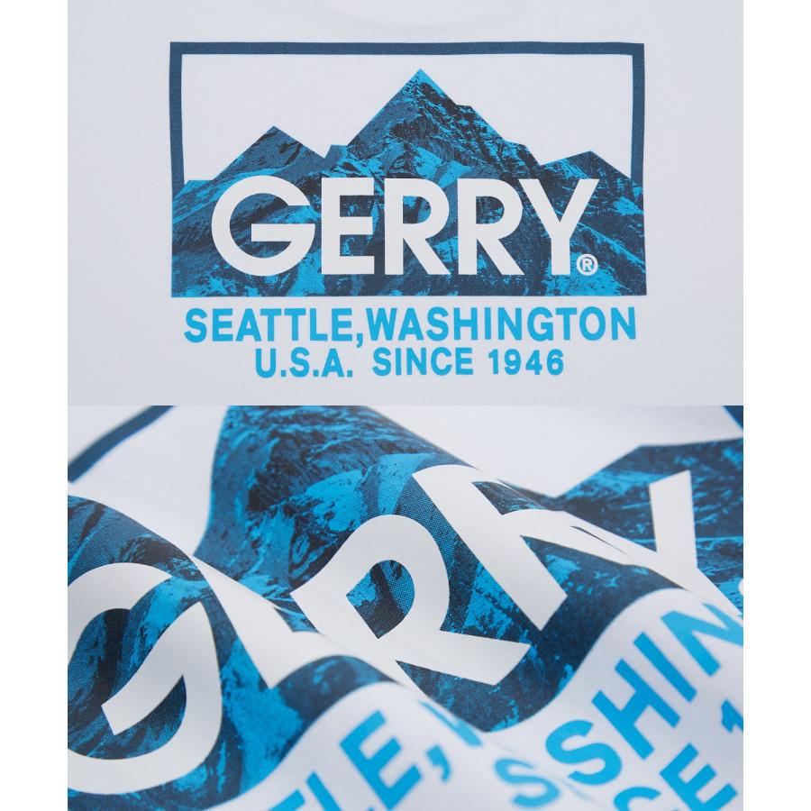 長袖Tシャツ メンズ GERRY ジェリー 別注プリント ロンT カットソー バックプリント ボックスロゴ アウトドア ストリート アメカジ 古着MIX ホワイト ブラック | GERRY | 25