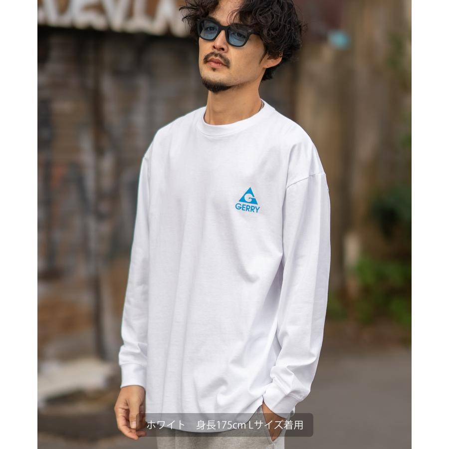 長袖Tシャツ メンズ GERRY ジェリー 別注プリント ロンT カットソー バックプリント ボックスロゴ アウトドア ストリート アメカジ 古着MIX ホワイト ブラック | GERRY | 07