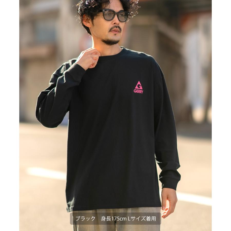 長袖Tシャツ メンズ GERRY ジェリー 別注プリント ロンT カットソー バックプリント ボックスロゴ アウトドア ストリート アメカジ 古着MIX ホワイト ブラック | GERRY | 09