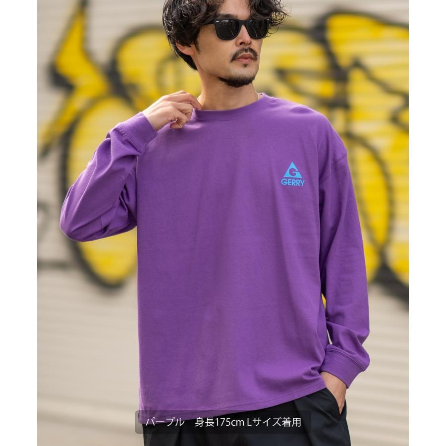 長袖Tシャツ メンズ GERRY ジェリー 別注プリント ロンT カットソー バックプリント ボックスロゴ アウトドア ストリート アメカジ 古着MIX ホワイト ブラック | GERRY | 12