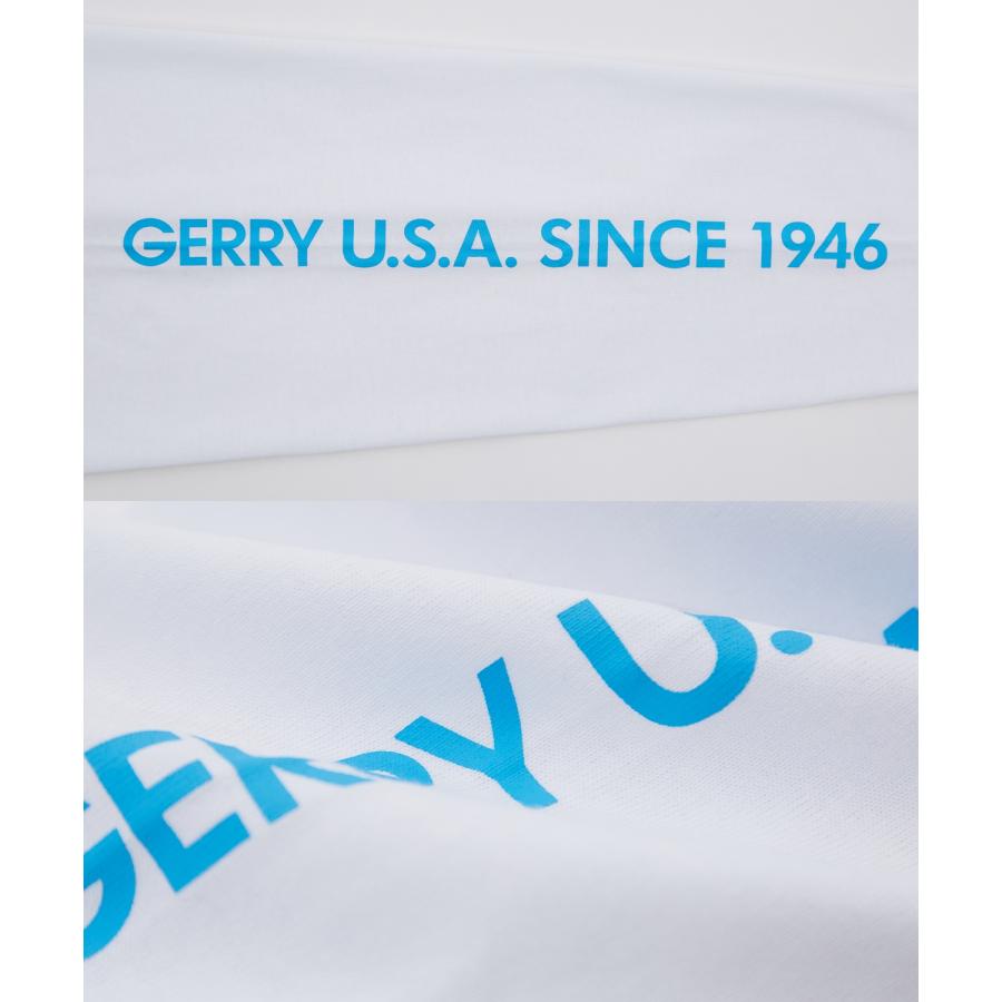 長袖Tシャツ メンズ GERRY ジェリー 別注プリント ロンT カットソー バックプリント スクエアロゴ アウトドア ストリート アメカジ 古着MIX ホワイト ブラック | GERRY | 25