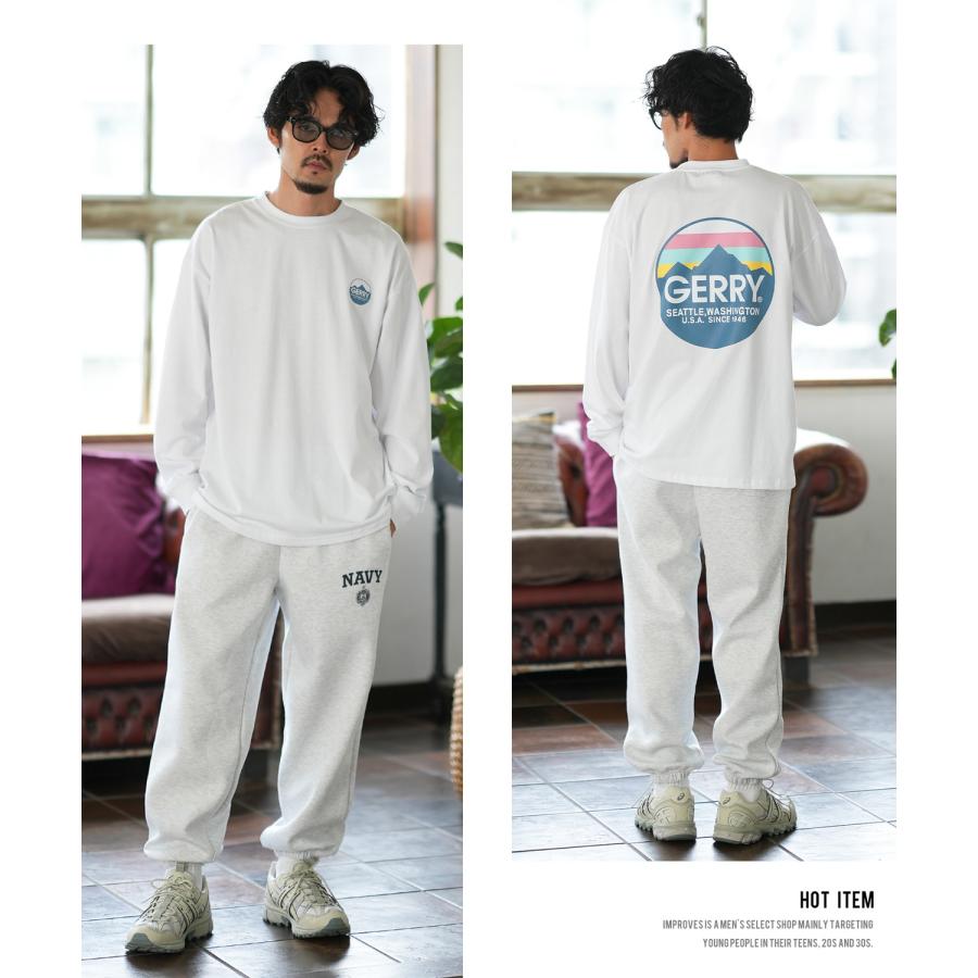 長袖Tシャツ メンズ GERRY ジェリー 別注プリント ロンT カットソー バックプリント サークルロゴ アウトドア ストリート アメカジ 古着MIX ホワイト ブラック | GERRY | 10