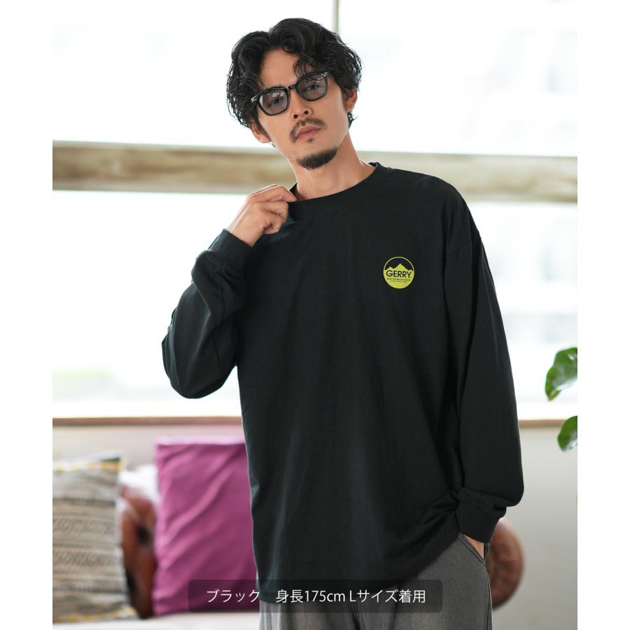 長袖Tシャツ メンズ GERRY ジェリー 別注プリント ロンT カットソー バックプリント サークルロゴ アウトドア ストリート アメカジ 古着MIX ホワイト ブラック | GERRY | 11
