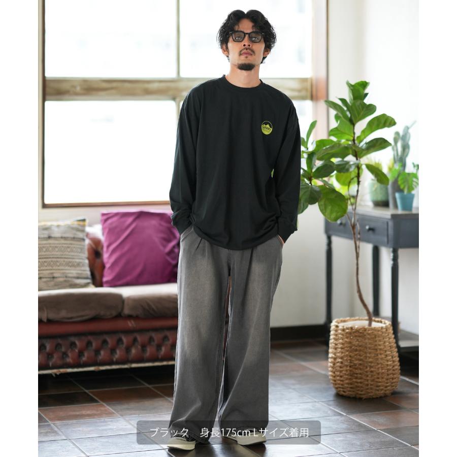 長袖Tシャツ メンズ GERRY ジェリー 別注プリント ロンT カットソー バックプリント サークルロゴ アウトドア ストリート アメカジ 古着MIX ホワイト ブラック | GERRY | 13