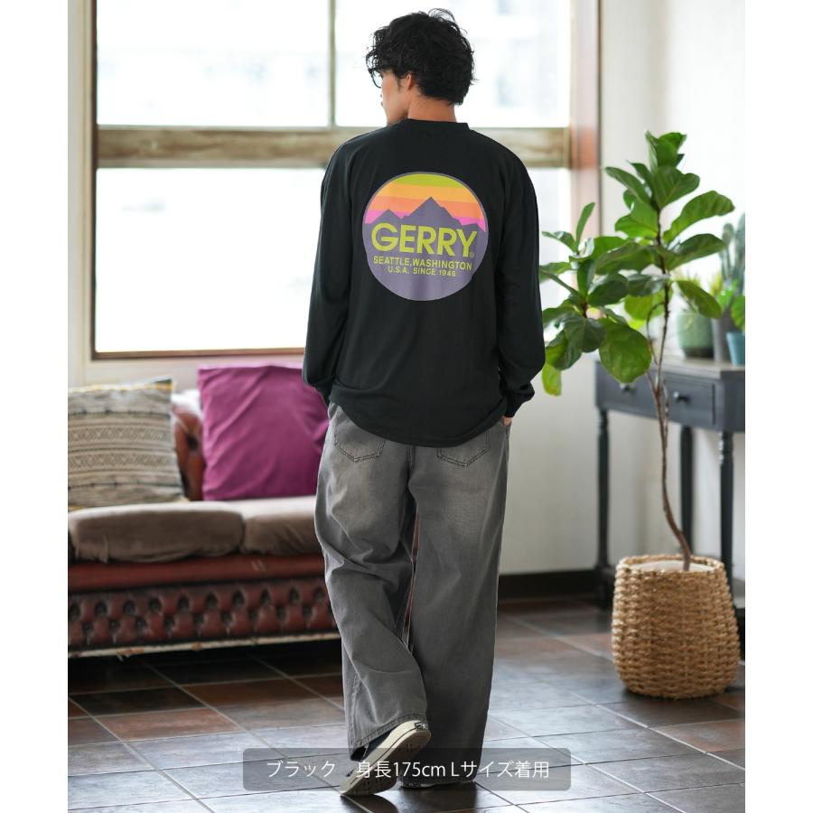 長袖Tシャツ メンズ GERRY ジェリー 別注プリント ロンT カットソー バックプリント サークルロゴ アウトドア ストリート アメカジ 古着MIX ホワイト ブラック | GERRY | 14