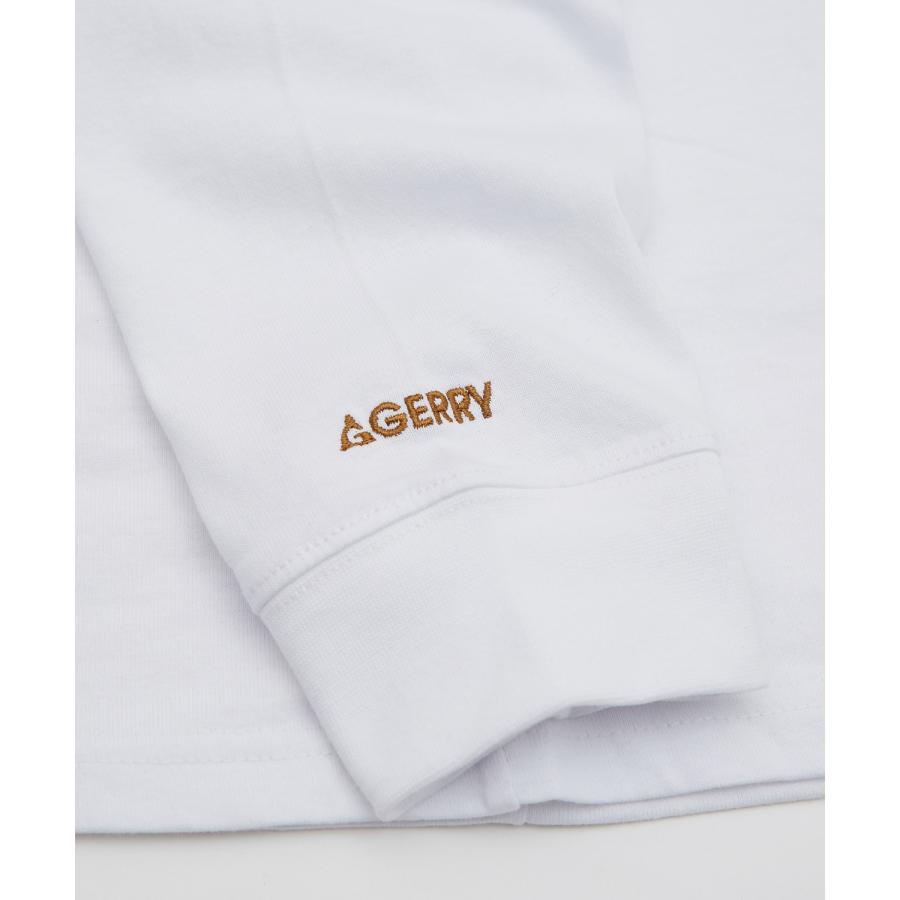 長袖Tシャツ メンズ GERRY ジェリー 別注プリント ロンT カットソー プリント オーバルロゴ アウトドア ストリート アメカジ 古着MIX ホワイト ブラック | GERRY | 25