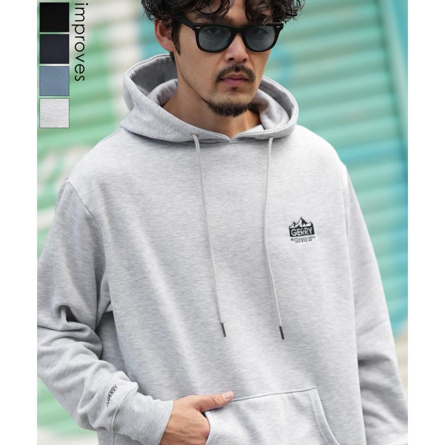 パーカー メンズ レディース GERRY ジェリー 別注 ワンポイント マウントロゴ刺しゅう フーディー 裏起毛スウェット プルパーカー アウトドア アメカジ | GERRY