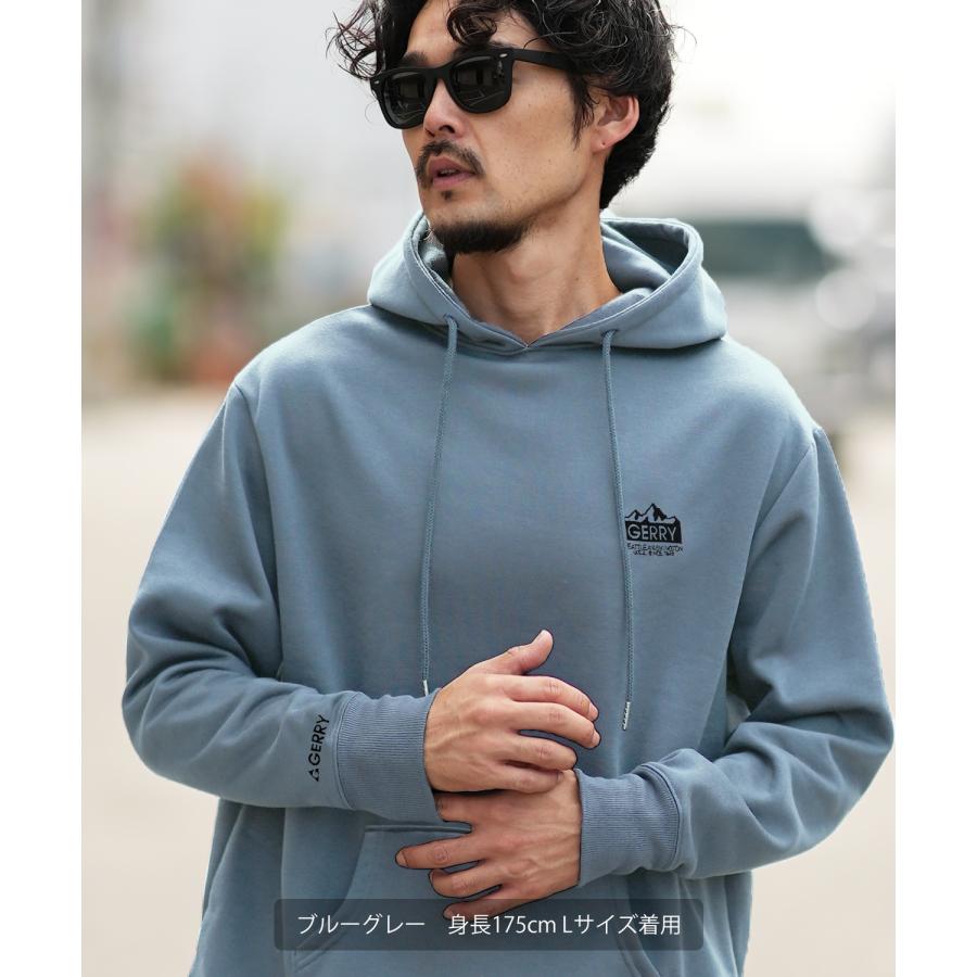 パーカー メンズ レディース GERRY ジェリー 別注 ワンポイント マウントロゴ刺しゅう フーディー 裏起毛スウェット プルパーカー アウトドア アメカジ | GERRY | 16