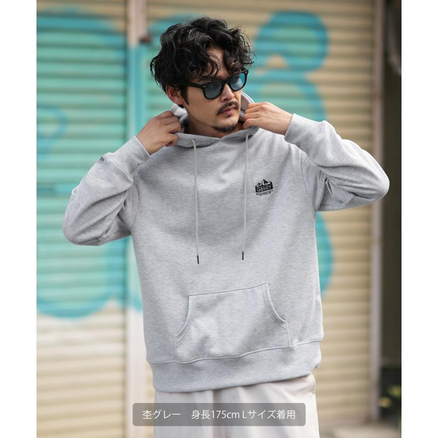 パーカー メンズ レディース GERRY ジェリー 別注 ワンポイント マウントロゴ刺しゅう フーディー 裏起毛スウェット プルパーカー アウトドア アメカジ | GERRY | 05