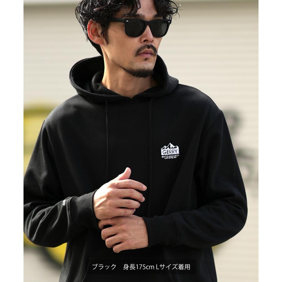 パーカー メンズ レディース GERRY ジェリー 別注 ワンポイント マウントロゴ刺しゅう フーディー 裏起毛スウェット プルパーカー アウトドア アメカジ | GERRY | 08