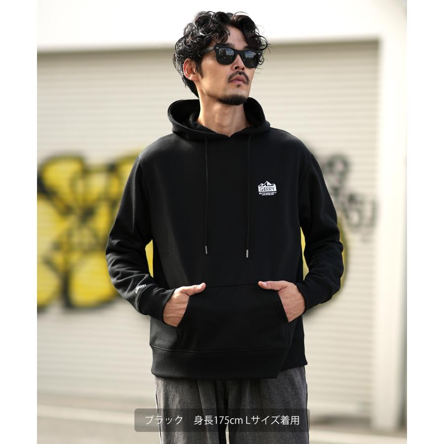 パーカー メンズ レディース GERRY ジェリー 別注 ワンポイント マウントロゴ刺しゅう フーディー 裏起毛スウェット プルパーカー アウトドア アメカジ | GERRY | 09