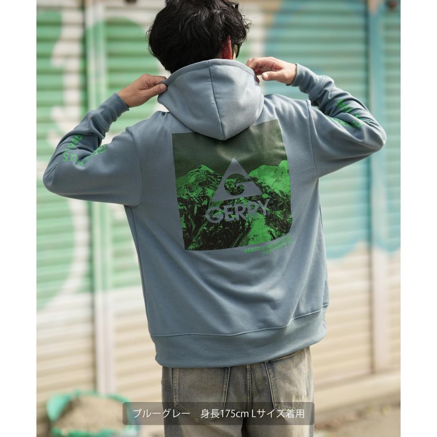 パーカー メンズ GERRY ジェリー 別注 ネオンカラー ボックスロゴ プリント フーディー 裏起毛スウェット プルパーカー アウトドア ストリート アメカジ | GERRY | 17