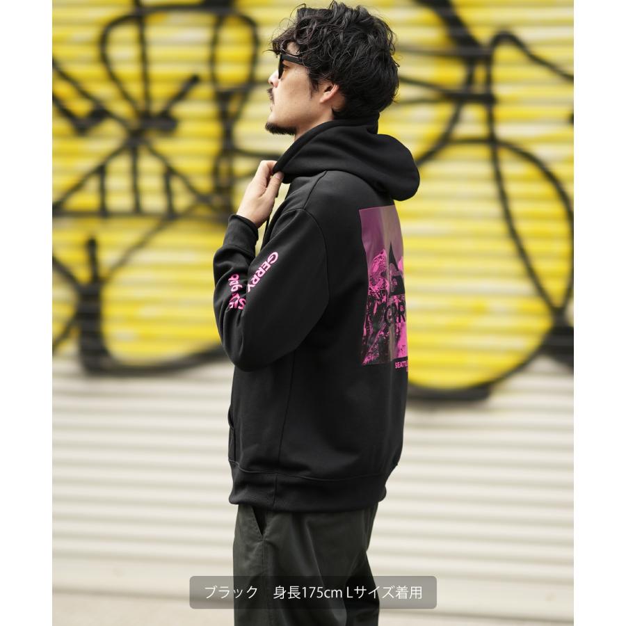 パーカー メンズ GERRY ジェリー 別注 ネオンカラー ボックスロゴ プリント フーディー 裏起毛スウェット プルパーカー アウトドア ストリート アメカジ | GERRY | 06