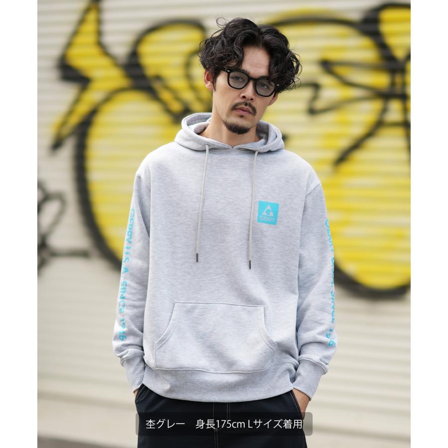 パーカー メンズ GERRY ジェリー 別注 ネオンカラー ボックスロゴ プリント フーディー 裏起毛スウェット プルパーカー アウトドア ストリート アメカジ | GERRY | 08
