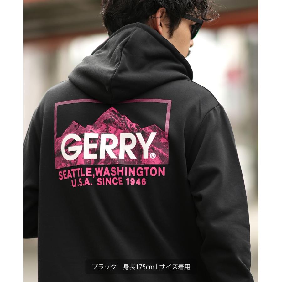 パーカー メンズ GERRY ジェリー 別注 ネオンカラー ボックスロゴ プリント フーディー 裏起毛スウェット プルパーカー アウトドア ストリート アメカジ | GERRY | 14