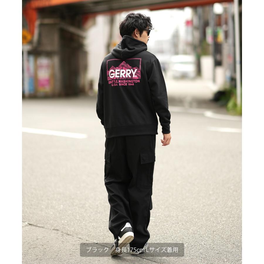 パーカー メンズ GERRY ジェリー 別注 ネオンカラー ボックスロゴ プリント フーディー 裏起毛スウェット プルパーカー アウトドア ストリート アメカジ | GERRY | 16