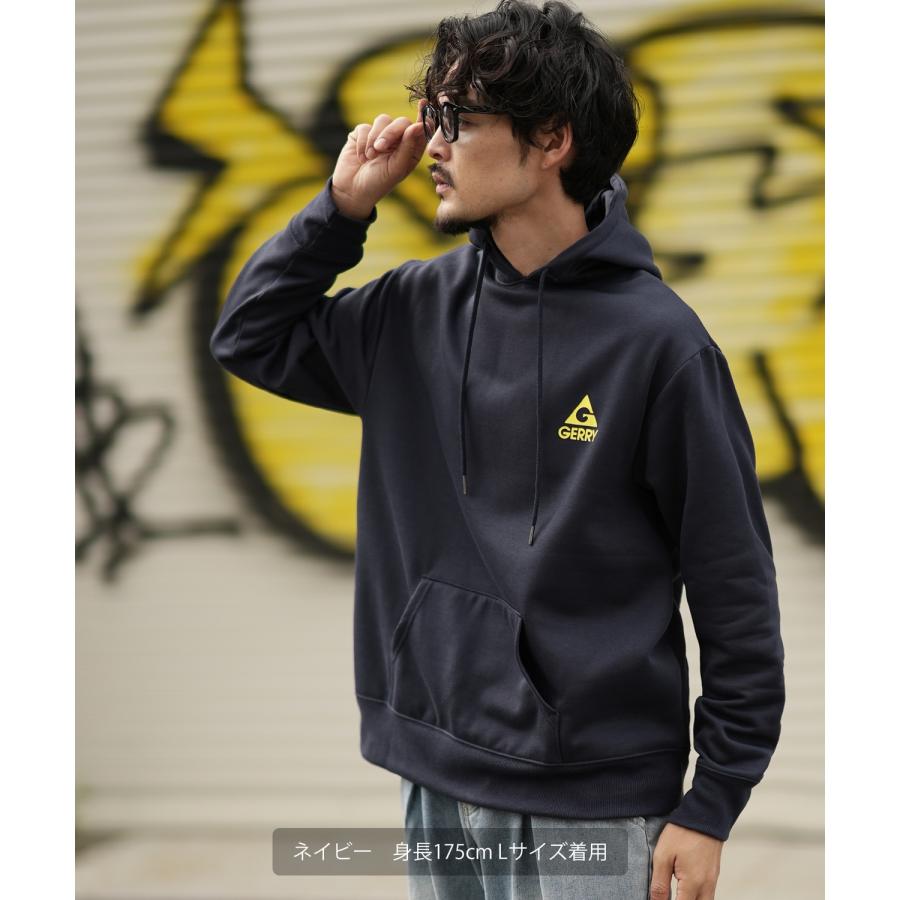 パーカー メンズ GERRY ジェリー 別注 ネオンカラー ボックスロゴ プリント フーディー 裏起毛スウェット プルパーカー アウトドア ストリート アメカジ | GERRY | 05