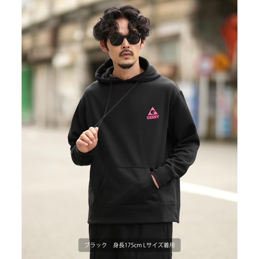 パーカー メンズ GERRY ジェリー 別注 ネオンカラー ボックスロゴ プリント フーディー 裏起毛スウェット プルパーカー アウトドア ストリート アメカジ | GERRY | 13