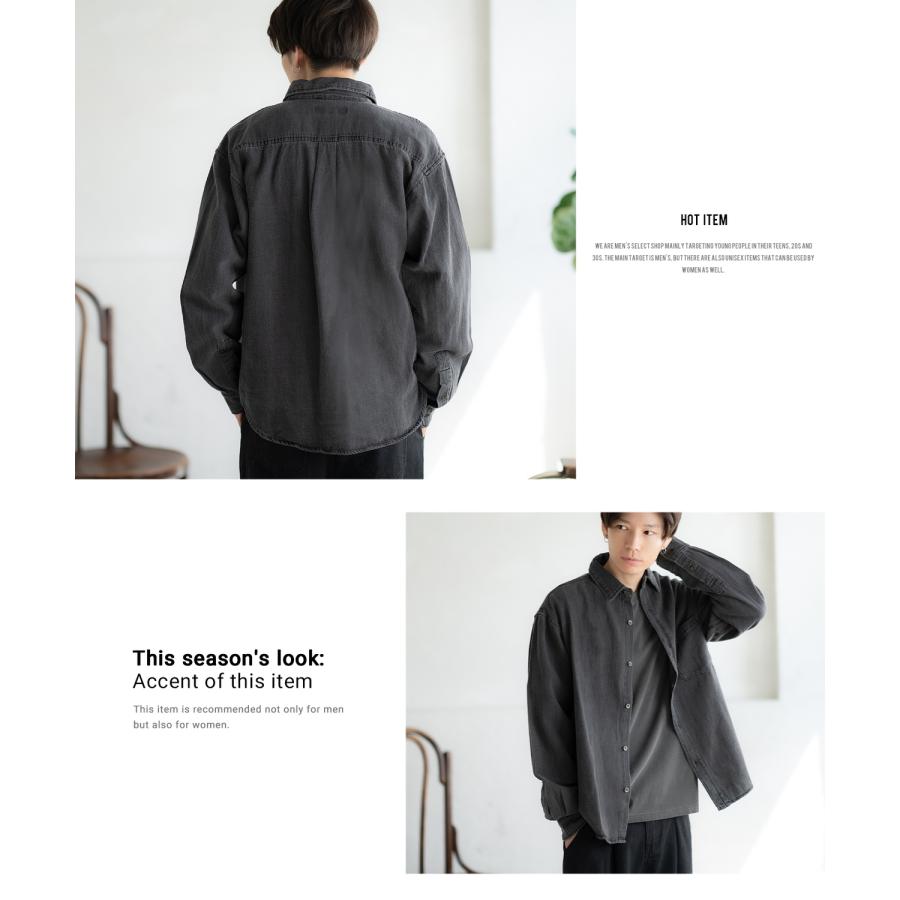 improves（インプローブス） 長袖シャツ メンズ デニム カラーデニム